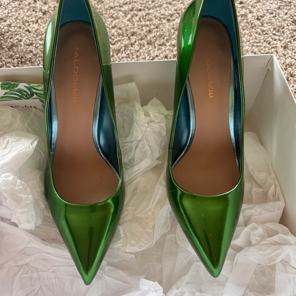 Green Aldo Heels!